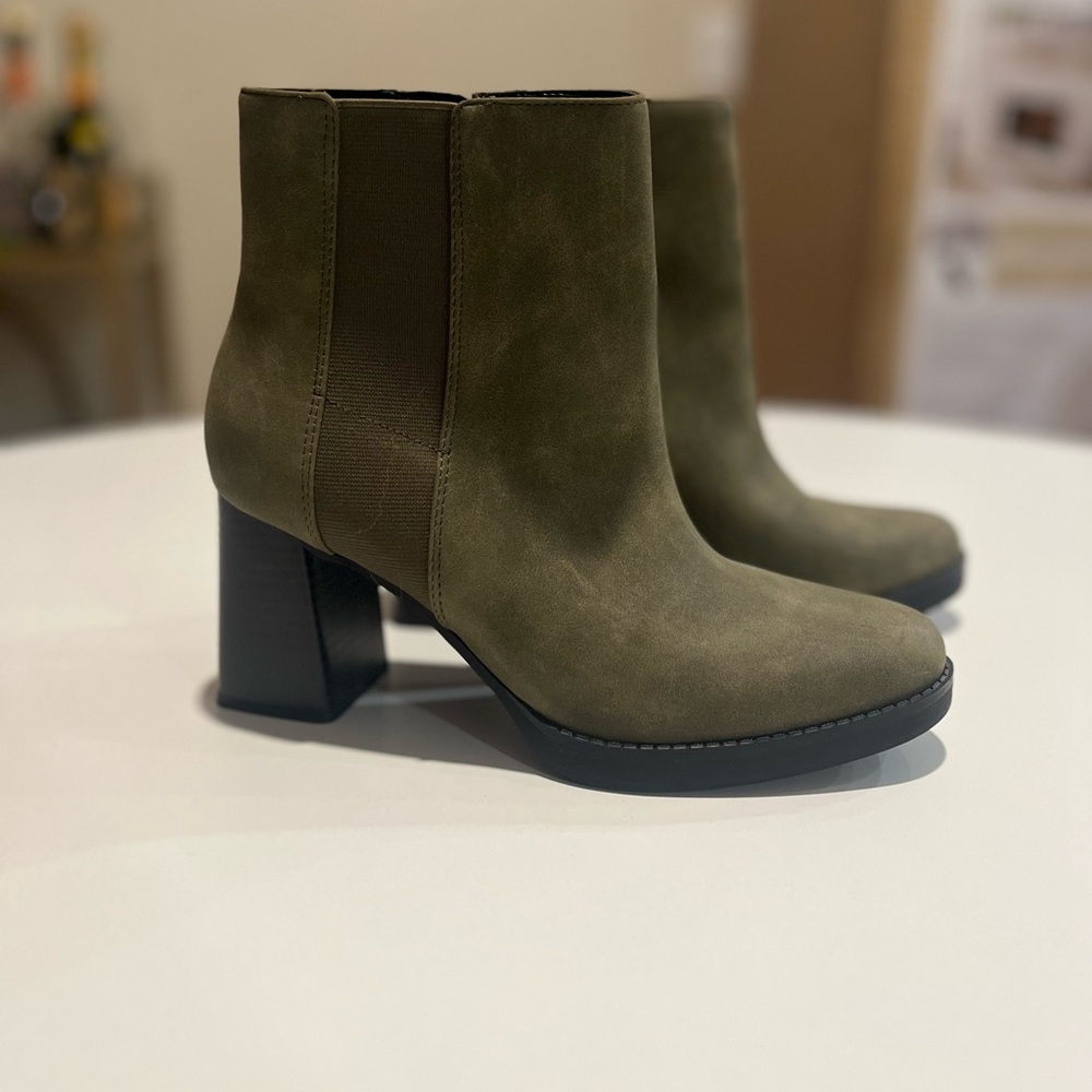 Olive Green Women's Ankle Boots